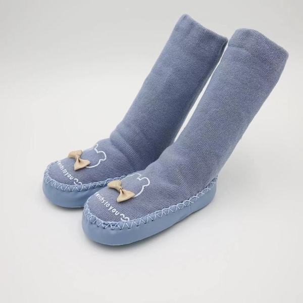 Baby Long Socks with Rubber Shoe - Image 2